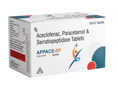 Aceclofenac, Paracetamol & Serratiopeptidase Tablets